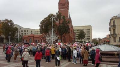 В Беларуси на акции протеста вышли пенсионеры