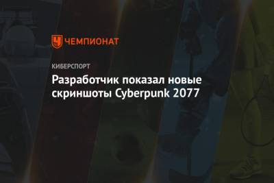Разработчик показал новые скриншоты Cyberpunk 2077