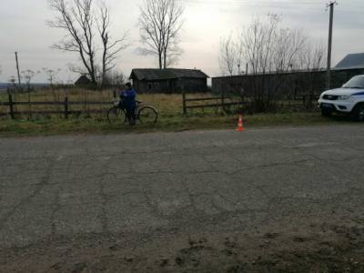 В Усть-Вымском районе водитель без прав сбил велосипедистку