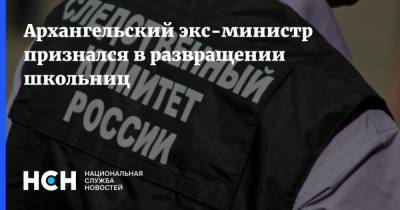 Архангельский экс-министр признался в развращении школьниц