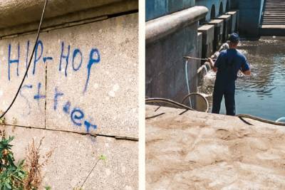 В Петербурге продолжают уничтожать граффити, пока депутат ЗакСа мечтает их спасти