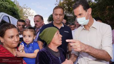 Башар Асад окажет помощь регионам Сирии, пострадавшим от пожаров