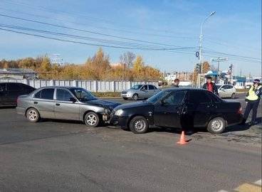 В Уфе пассажир получил травму головы во встречном столкновении машин