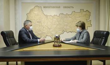 Губернатор Кувшинников попросил сенатора Авдееву помочь построить на Вологодчине две школы и две поликлиники