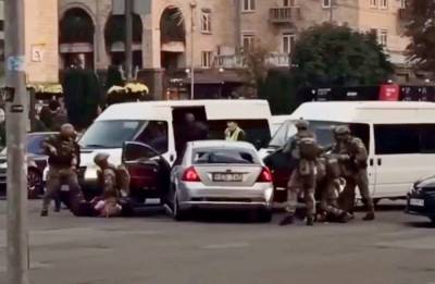 Перестрелка на Крещатике: спецназ провёл задержание грабителей (видео)