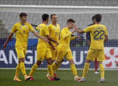 Футболисты сборной Украины сенсационно обыграли Испанию в Лиге наций