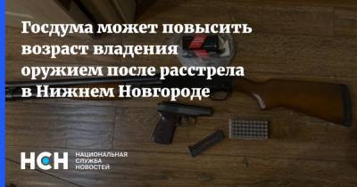 Госдума может повысить возраст владения оружием после расстрела в Нижнем Новгороде