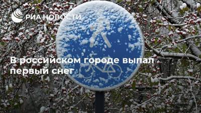 В российском городе выпал первый снег