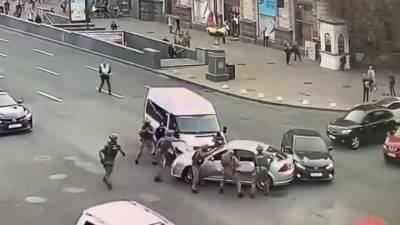 Грузинских разбойников с погоней и стрельбой задержали в центре Киева. Видео