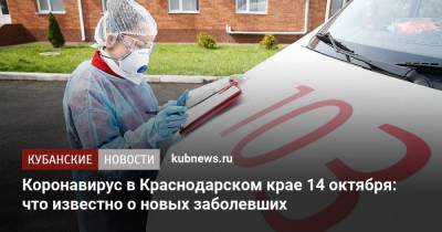 Коронавирус в Краснодарском крае 14 октября: что известно о новых заболевших