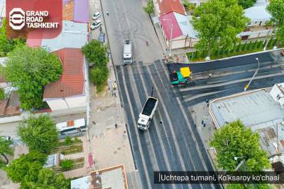 Grand Road Tashkent ведет строительство дорог на улицах Ташкента