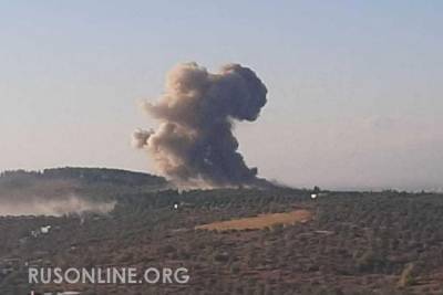 СРОЧНО: ВКС РФ нанесли мощные удары по базе боевиков из-за Карабаха (видео)