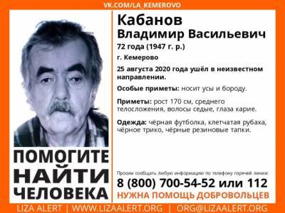 Волонтёры просят помочь в поисках пропавшего жителя Кузбасса
