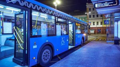 В Москве запустят два новых ночных маршрута автобусов