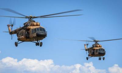 В Афганистане столкнулись и разбились два военных вертолета