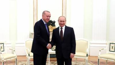 Путин обсудил с Эрдоганом напряженность в Нагорном Карабахе