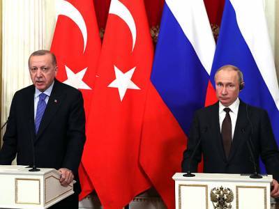 Путин в ходе переговоров с Эрдоганом заявил о «серьезной обеспокоенности» из-за боевиков в Карабахе