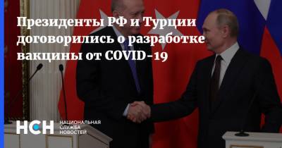 Президенты РФ и Турции договорились о разработке вакцины от COVID-19