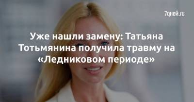 Уже нашли замену: Татьяна Тотьмянина получила травму на «Ледниковом периоде»