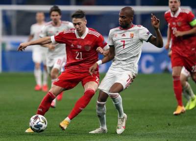 Сборная России по футболу сыграла вничью с Венгрией в матче Лиги наций