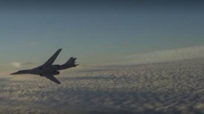 Появилось видео полета российских Ту-160 над тремя морями