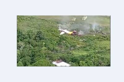 Ан-32 вспахал джунгли и загорелся после жесткой посадки в Перу
