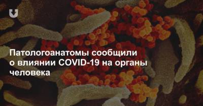 Патологоанатомы сообщили о влиянии COVID-19 на органы человека