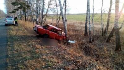 В Красноярском крае машина врезалась в дерево, трое погибли