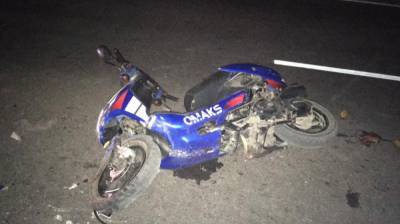 В Воронежской области водитель мотоцикла столкнулся с цистерной