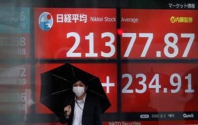 Японские акции снизились из-за увеличения рисков