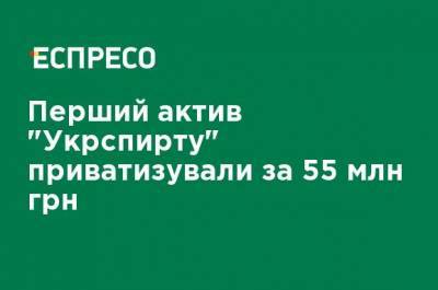 Первый актив "Укрспирта" приватизировали за 55 млн грн