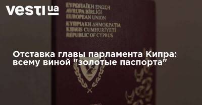Отставка главы парламента Кипра: всему виной "золотые паспорта"