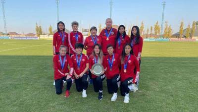 Женская футбольная команда города Нур-Султан вошла в тройку лучших на чемпионате страны