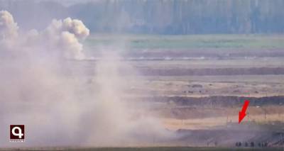 Точные удары артиллерии Армии обороны Карабаха: ВС Азербайджана несут потери – видео