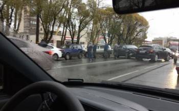 В Вологде столкновение семи машин стало причиной огромной пробки