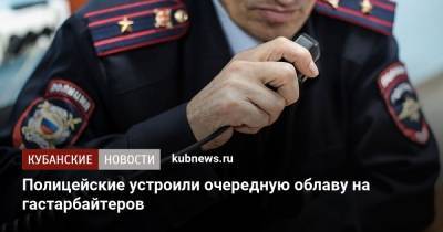 Полицейские устроили очередную облаву на гастарбайтеров - kubnews.ru - Россия - Краснодар