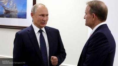 Трансляция встречи Медведчука с Путиным обернулась проверкой для ТВ Украины