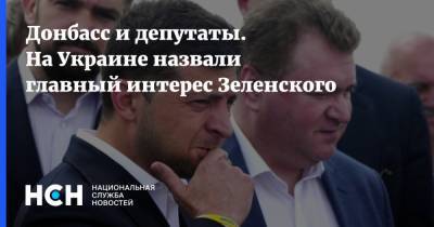Донбасс и депутаты. На Украине назвали главный интерес Зеленского