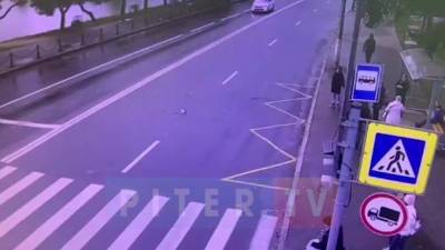 Появилось видео момента ДТП в Колпино