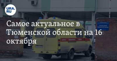 Самое актуальное в Тюменской области на 16 октября. Треть тюменцев стали меньше зарабатывать, социальные расходы сократят