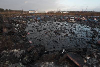 На полигоне «Красный Бор» сохраняется возможность разлива опасных отходов