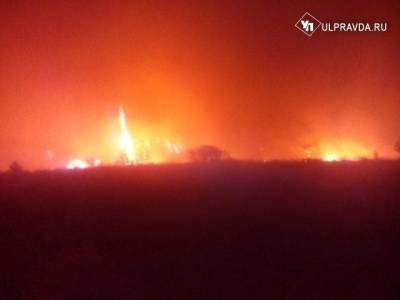 Ульяновскую область окутали пожары. Горят сухая трава и леса