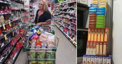 Башни из продуктов: мама 16 детей удивила подписчиков запасами еды