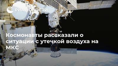 Космонавты рассказали о ситуации с утечкой воздуха на МКС