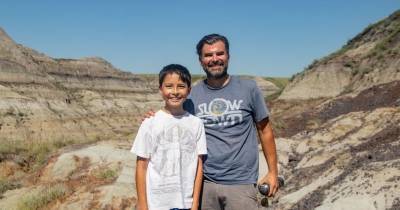 12-летний канадец обнаружил скелет редкого динозавра