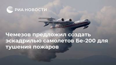 Чемезов предложил создать эскадрилью самолетов Бе-200 для тушения пожаров