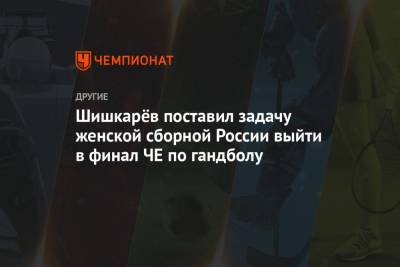 Шишкарёв поставил задачу женской сборной России выйти в финал ЧЕ по гандболу