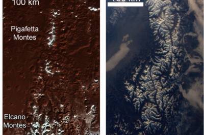 На Плутоне нашли ледяные вершины из метана