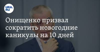 Онищенко призвал сократить новогодние каникулы на 10 дней