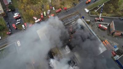 Пожар на складе на улице Федосеенко ликвидирован